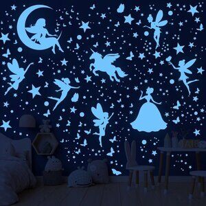 Glow in The Dark Stars Unicorn Bedroom Decor for Girls Glow in The Dark Stars fo